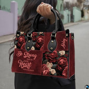 Personalized Christian Leather Handbag, Jesus Christian Tote Bag, Bible Purse, Religious Bags Gift for Mom, Women