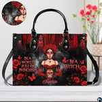 Personalized Witch Leather Bags, Halloween Purses For Women, Witch Art Bag, Spooky Halloween Purses, Holiday Gifts