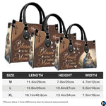 Personalized Leather Tote Bag and Purse for Mom Grandma, Custom Name Tote Bag, Birthday Gift for Mother, Grandma Gift Idea