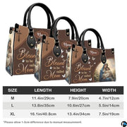 Personalized Leather Tote Bag and Purse for Mom Grandma, Custom Name Tote Bag, Birthday Gift for Mother, Grandma Gift Idea