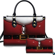 Personalized 3D Inflated Santa's Suit Handbag for Christmas Gift