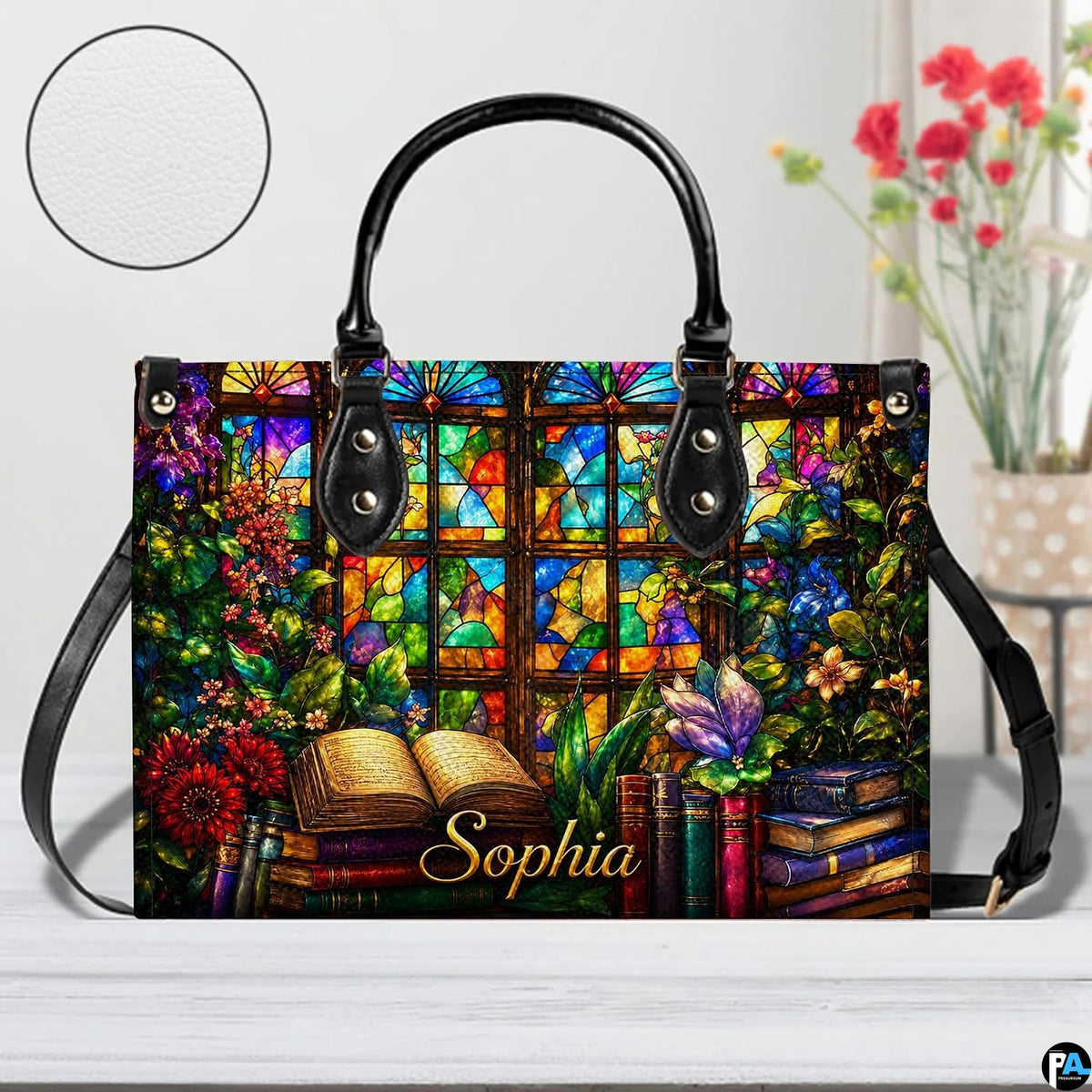 Side profile view showcasing structured depth, dark contrast edge piping, and clean side panels of the accessory set