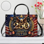 PREAUREUM "{split_values}" Personalized {collection_title} Leather Handbag