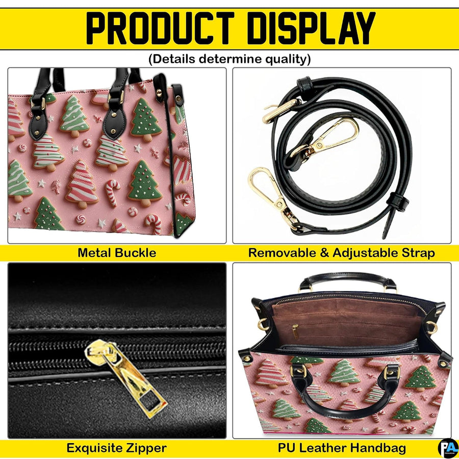 Outdoor lifestyle view displaying decorated holiday sugar cookies and candy canes print.