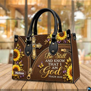 Personalized Christian Leather Handbag, Jesus Christian Tote Bag, Bible Purse, Religious Bags Gift for Mom, Women