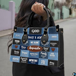 Personalized Christian Leather Handbag For Women, Bible Purse, Religious Bags Christian Gift For Women Her, Jesus Bag