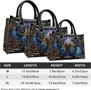 PREAUREUM "Steampunk Style" Personalized Butterfly Leather Handbag