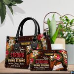 Side view highlighting deep espresso ground bordered by lush tropical botanicals.
