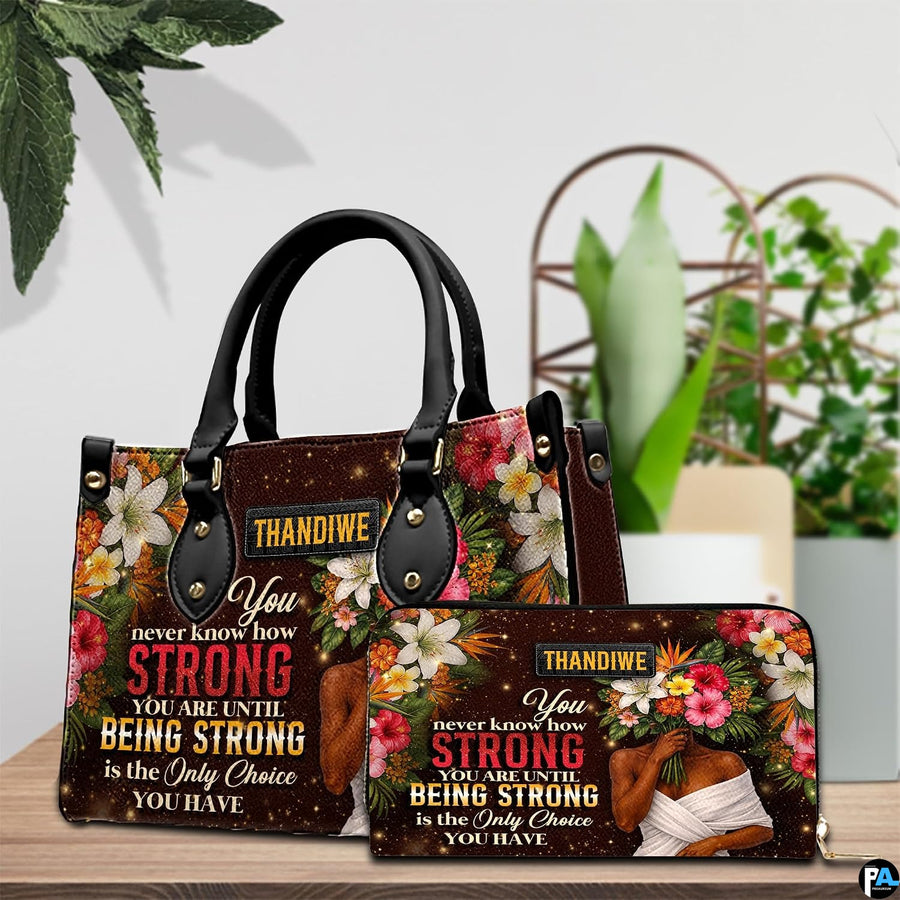Side view highlighting deep espresso ground bordered by lush tropical botanicals.