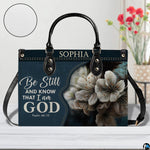 Display view of the printed botanical faith artwork alongside an inset textured pattern circle.
