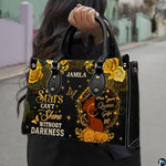 Personalized Black Woman Gold Rose Quote Handbag for Meaningful Gifts