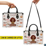 Personalized Leather Handbag for Black Women, Custom African Purse Bag Set, Birthday Meaningful Gifts for Mom, Friend