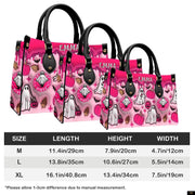 PREAUREUM "{split_values}" Personalized {collection_title} Leather Handbag