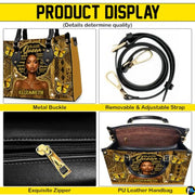 Personalized African American Leather Bag, African Purse, Gifts for Black Girl Women, Black History Handbags