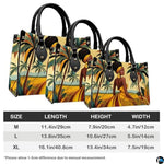 Personalized Black Women Leather Bag, Custom Name African Purses and Handbags Gifts for Mom Birthday Christmas Mothers Day