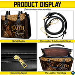 Product display showing buckles, strap, zipper, and interior compartment