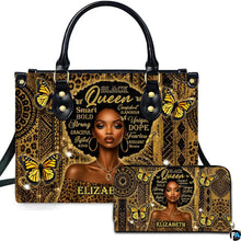 Personalized African American Leather Bag, African Purse, Gifts for Black Girl Women, Black History Handbags