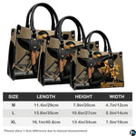 Personalized Black Women Leather Bag, Custom Name African Purses and Handbags Gifts for Mom Birthday Christmas Mothers Day