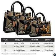 Personalized Black Women Leather Bag, Custom Name African Purses and Handbags Gifts for Mom Birthday Christmas Mothers Day