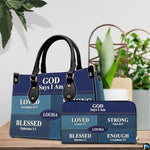 Personalized Christian Leather Handbag, Jesus Christian Tote Bag, Bible Purse, Religious Bags Gift for Mom, Women