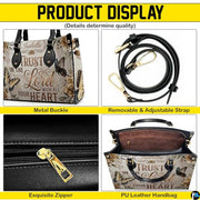 Personalized Christian Leather Handbag – Custom Purse Faith Gift for Mom, Grandma, Women Birthday or Christmas