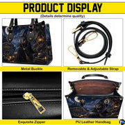 Four-panel layout presenting multiple perspectives and crisp graphic views of the dark witch art accessory.