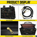 Top-down view of the handbag highlighting clean upper profile and dual carrying handles.