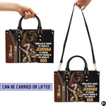 Personalized Christian Leather Handbag, Jesus Christian Tote Bag, Bible Purse, Religious Bags Gift for Mom, Women