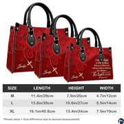 Personalized Christian Leather Handbag – Custom Purse Faith Gift for Mom, Grandma, Women Birthday or Christmas