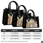 Size comparison chart presenting doctor handbag dimensions across M, L, and XL options