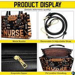 Personalized Nurse Leather Bag – Custom Medical Handbag & Purse Set with Name Gifts for Nursing Student Christmas Gift