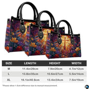 Custom Catholic Virgin Mary Leather Bag, Personalized Name Handbags and Purses for Christian Women Religious Bag Gifts