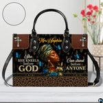 Personalized African American Leather Bag, African Purse, Gifts for Black Girl Women, Black History Handbags
