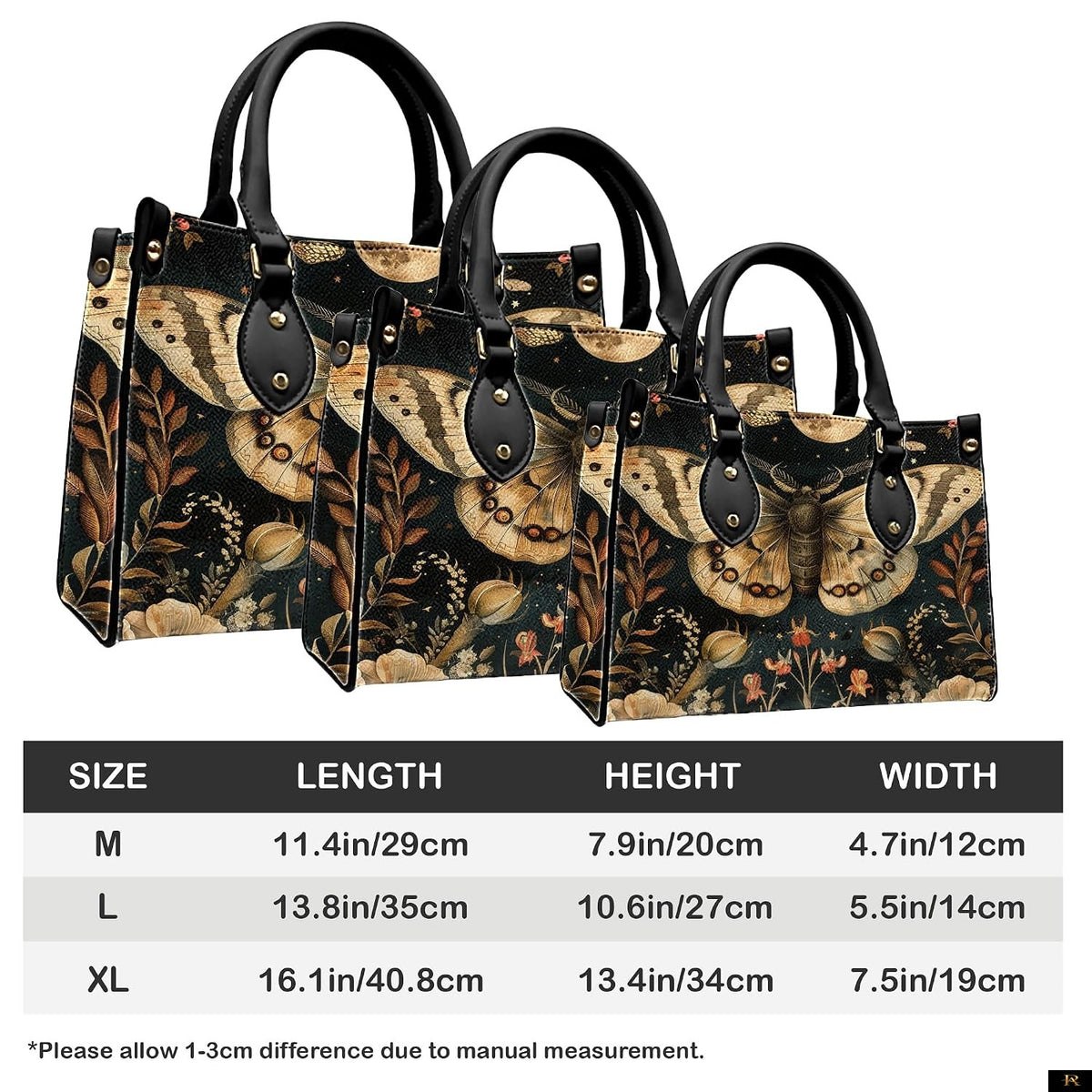 PREAUREUM "{split_values}" Personalized {collection_title} Leather Handbag