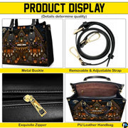 Personalized Witch Leather Bags, Halloween Purses For Women, Witch Art Bag, Spooky Halloween Purses, Holiday Gifts