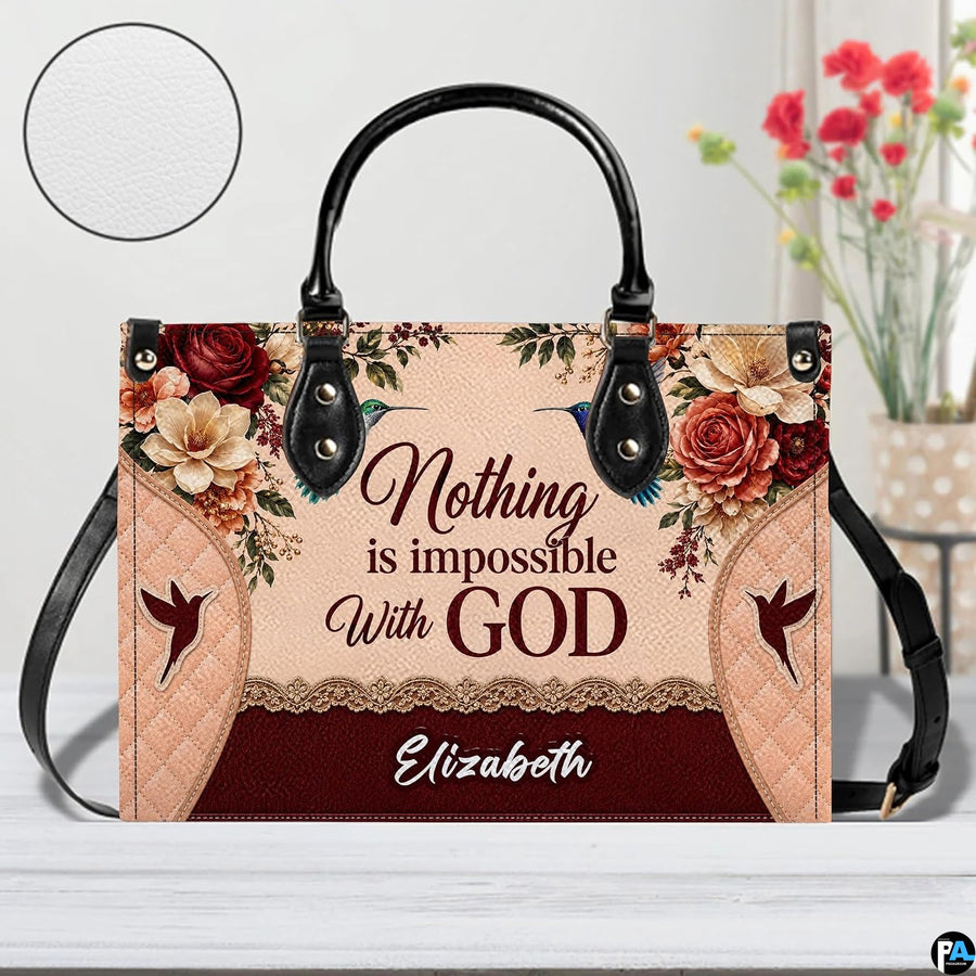 Display view of the printed floral faith artwork alongside an inset textured pattern circle.
