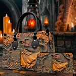 PREAUREUM "{split_values}" Personalized {collection_title} Leather Handbag