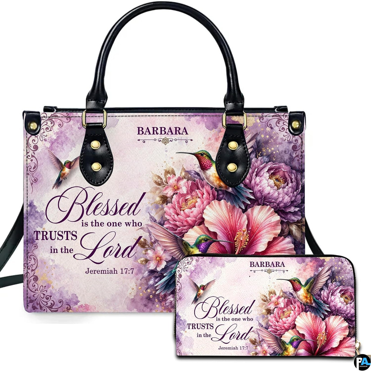 Personalized Christian Leather Handbag, Jesus Christian Tote Bag, Bible Purse, Religious Bags Gift for Mom, Women