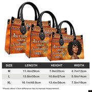 PREAUREUM "{split_values}" Personalized {collection_title} Leather Handbag