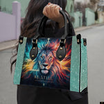PREAUREUM "{split_values}" Personalized {collection_title} Leather Handbag