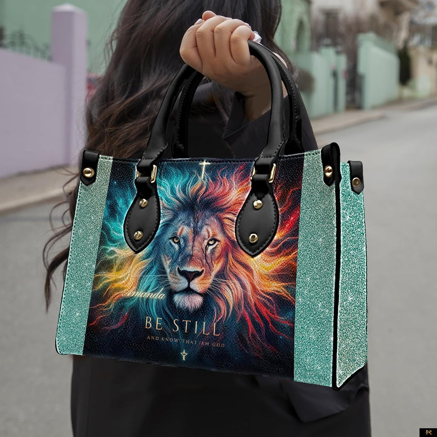 PREAUREUM "{split_values}" Personalized {collection_title} Leather Handbag