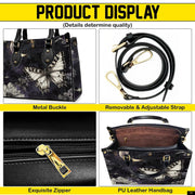 PREAUREUM "{split_values}" Personalized {collection_title} Leather Handbag
