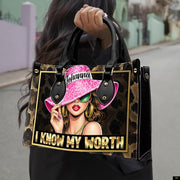 PREAUREUM "{split_values}" Personalized {collection_title} Leather Handbag