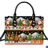 Santa and Woodland Animals Christmas Handbag and Wallet Set