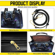 Personalized Dragon Leather Handbag, Fantasy Gothic Purse for Women, Mythical Shoulder Bag Gift for Dragon Lovers