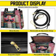 Four panel graphic overview showcasing features of the Nutcracker soldier holiday accessory
