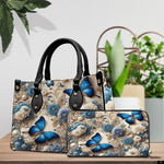 PREAUREUM "{split_values}" Personalized {collection_title} Leather Handbag