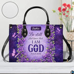 Personalized Christian Leather Handbag – Custom Purse Faith Gift for Mom, Grandma, Women Birthday or Christmas