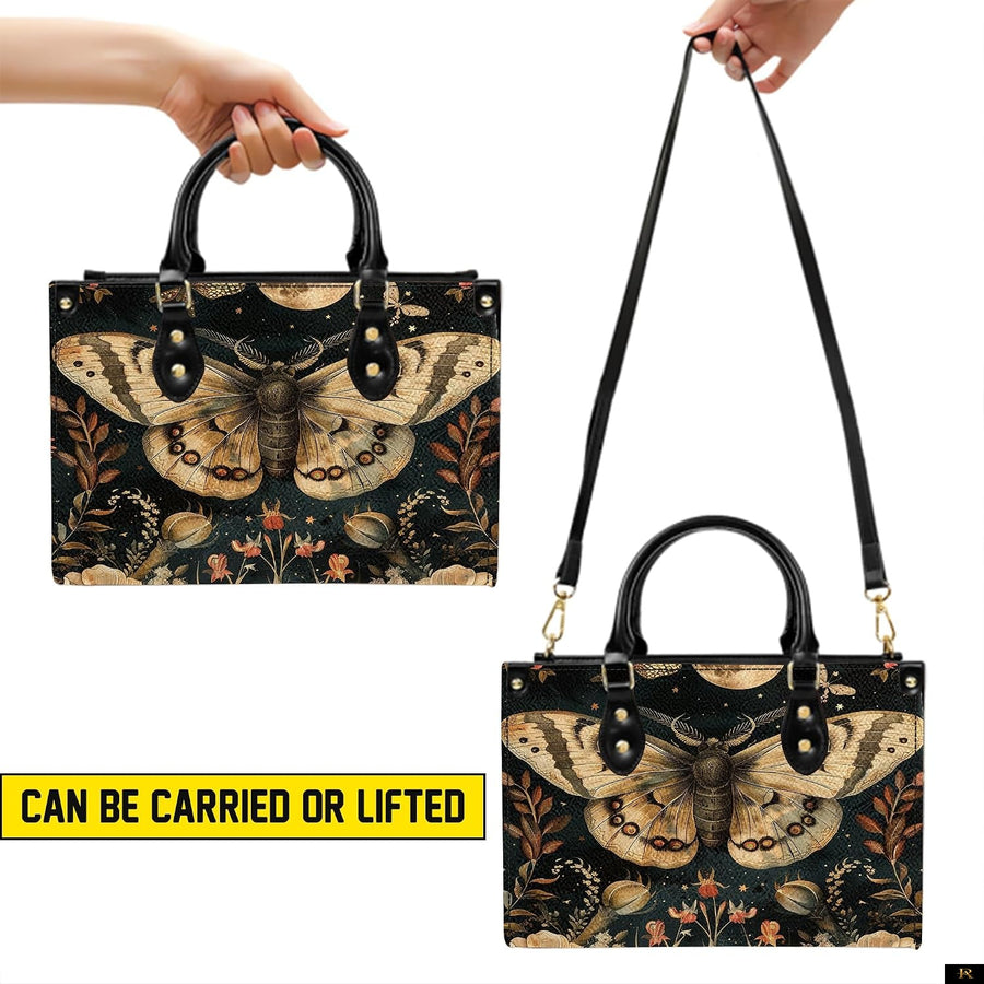 PREAUREUM "{split_values}" Personalized {collection_title} Leather Handbag
