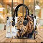 PREAUREUM "{split_values}" Personalized {collection_title} Leather Handbag